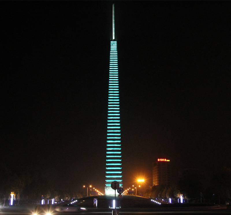 河南驻马店天中柱亮化照明